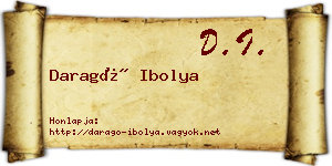 Daragó Ibolya névjegykártya