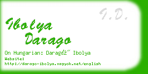 ibolya darago business card